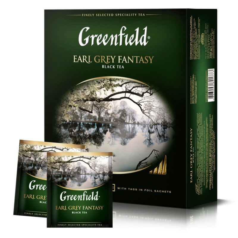 Herbata czarna Greenfield Earl Grey Fantasy 100 x 2g