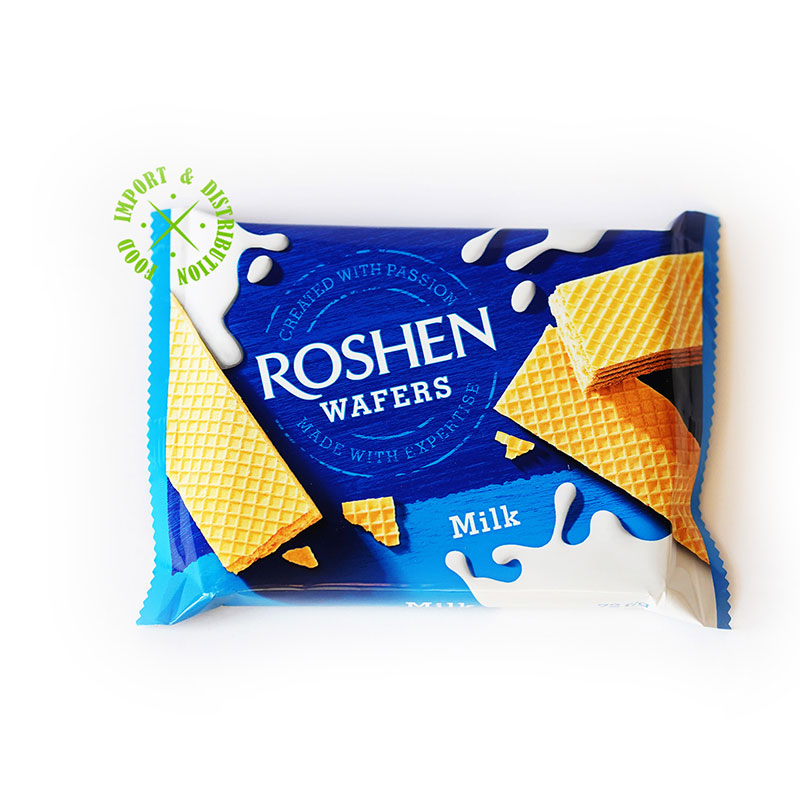 Wafelki Roshen Wafers Milk mleczne 72g Ukraina