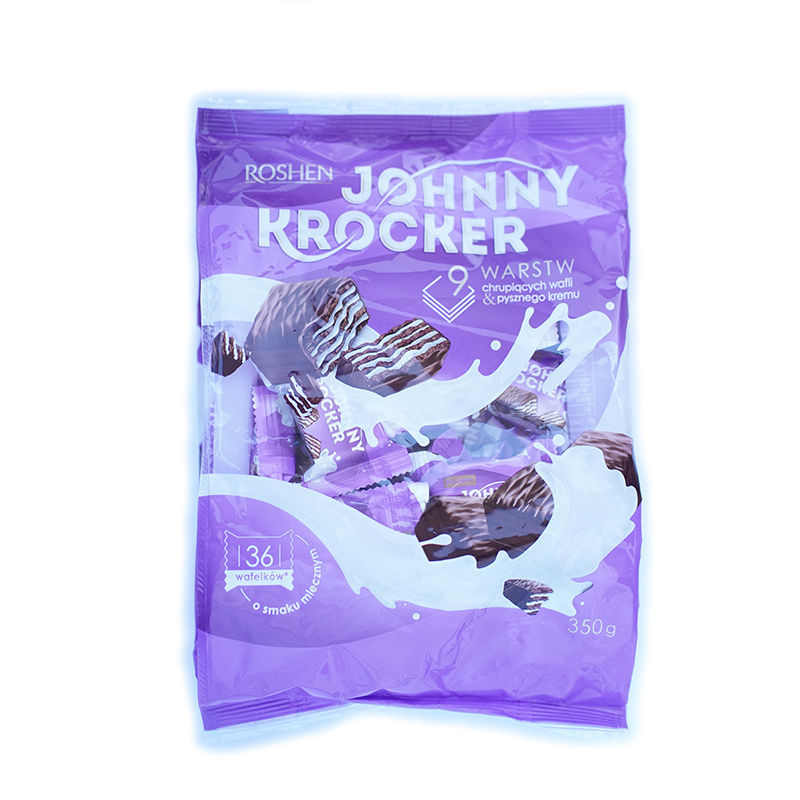 Cukierki Roshen Johnny Krocker Milk wafelki 350g