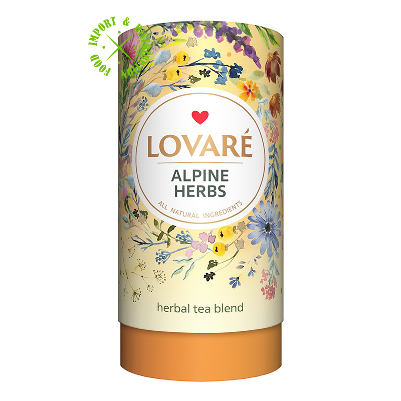 Herbata Lovare mieszanka kwiatowa Alpine Herbs liÅ›Ä‡ 80g