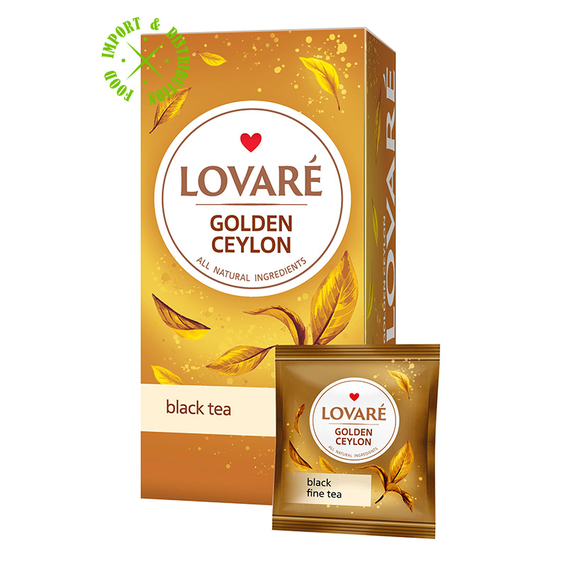 Herbata Lovare czarna Golden Ceylon 24 torebki x 2gr