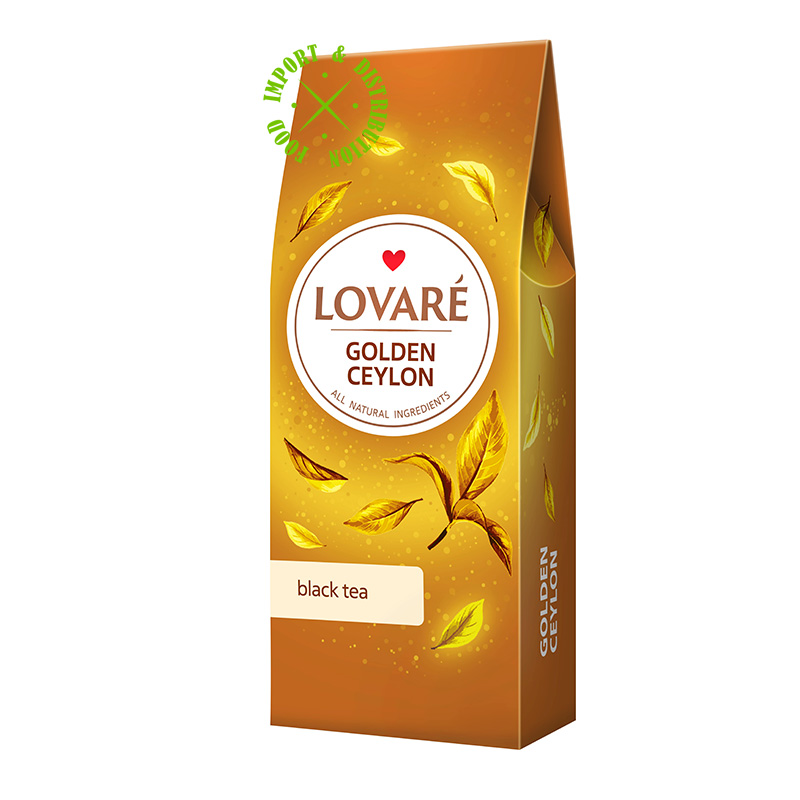 Herbata Lovare czarna Golden Ceylon li艣ciasta 80g