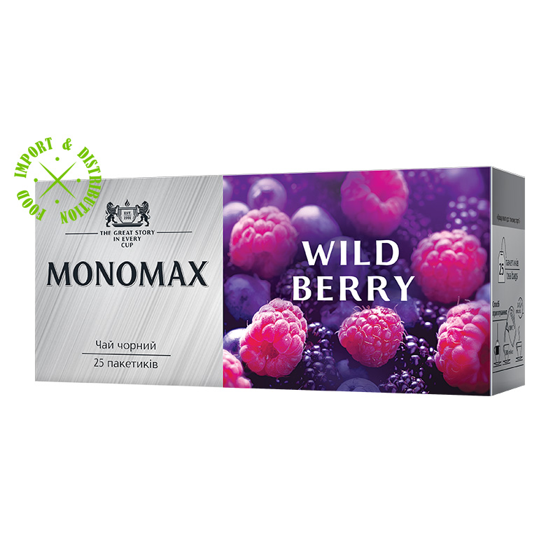 Czarna herbata z dodatkami Monomax Wild Berry 1,5g x 25tor